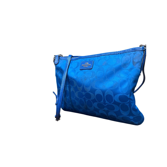 Coach CROSSBODY IN SIGNATURE NYLON Blue - Picture 2 of 14